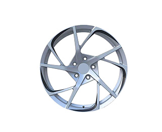 Silver forged magnesium wheel